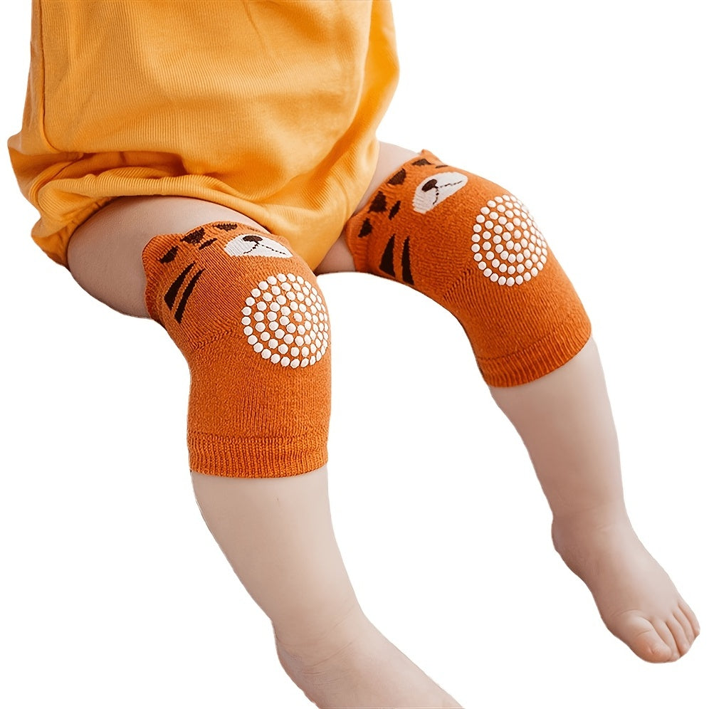 Baby knie- & elleboogbeschermers – zachte antislip (0–3j)