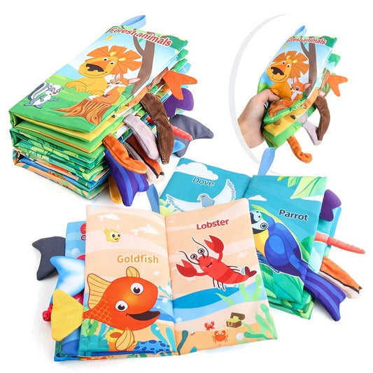 Knisperend stoffen babyboek – sensorisch speelgoed