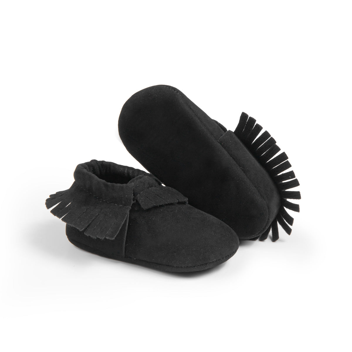 Mocassins met franje – zachte babyslofjes